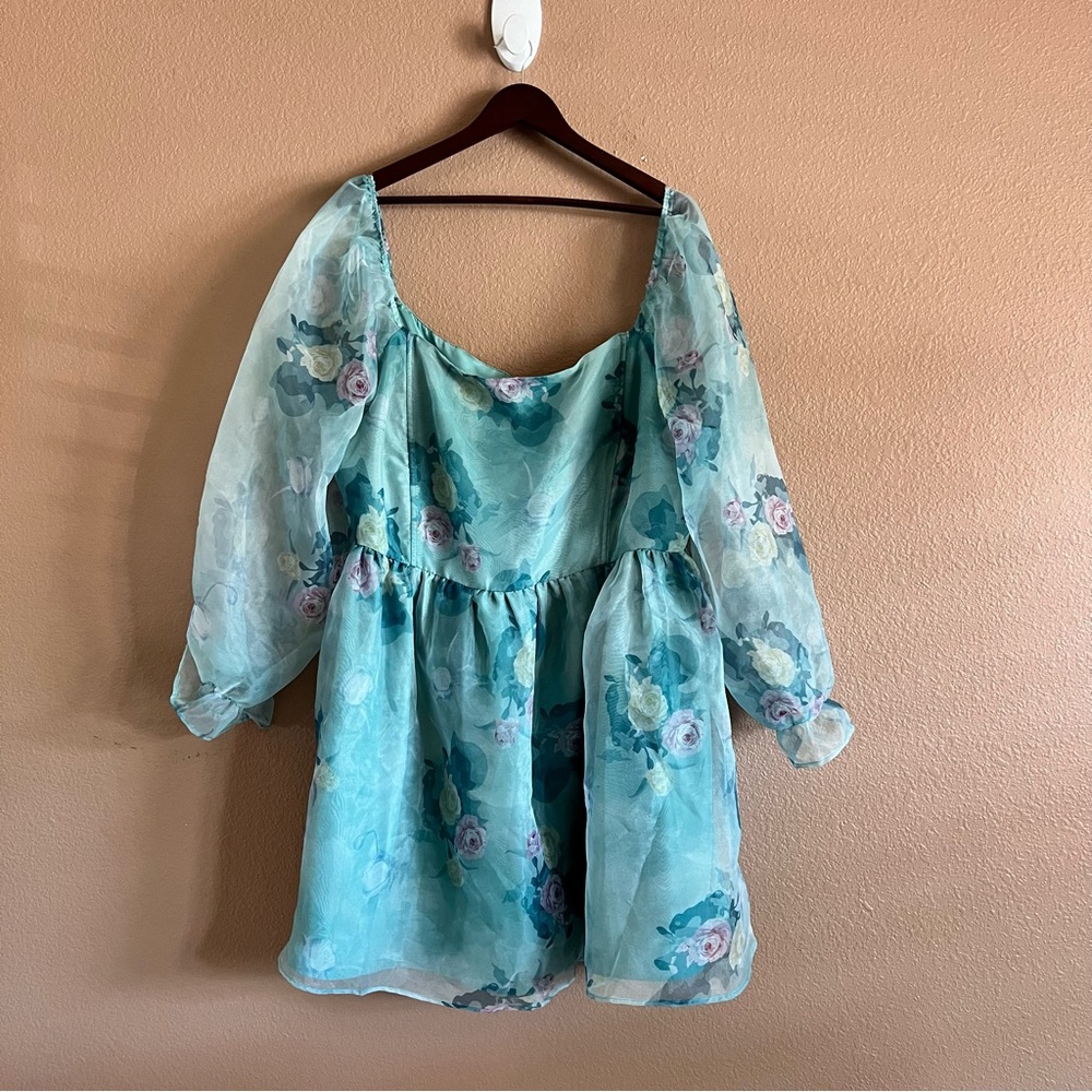 Fashion Nova Meant to Be Chiffon Mini Dress Size 3X NWT